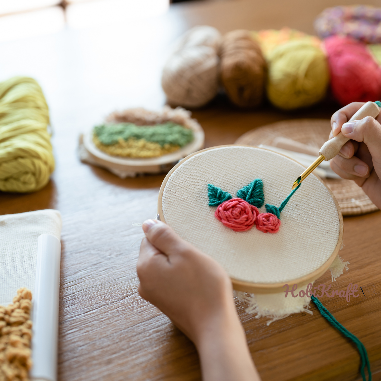 Hobikraft Punch Nakış Başlangıç Seti – Tüm Malzemeler Dahil